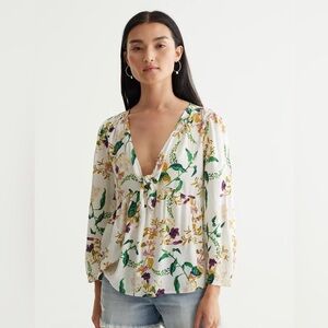 Lucky Brand Malia Peasant Top
